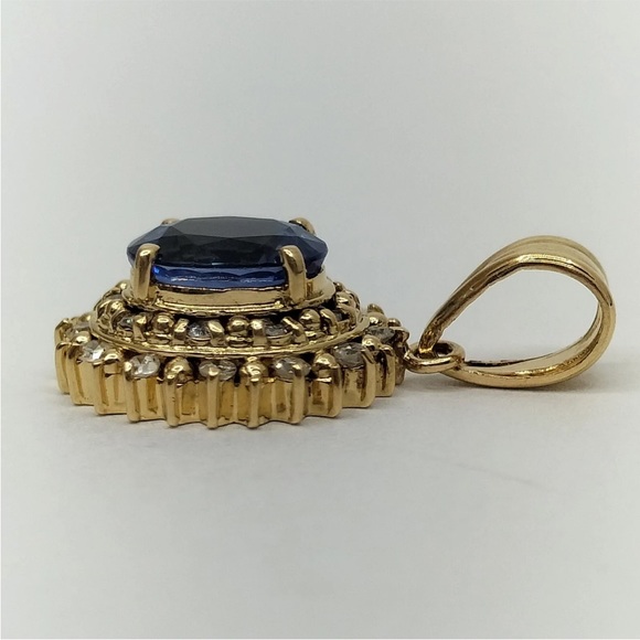 Jewelry Pendant Head Sapphire Yellow Gold 1842909 - Picture 5 of 13